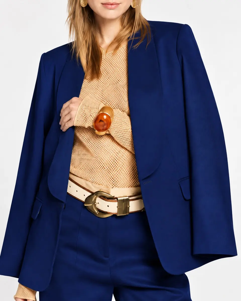 BLAZER ALFAIATARIA RUBIA