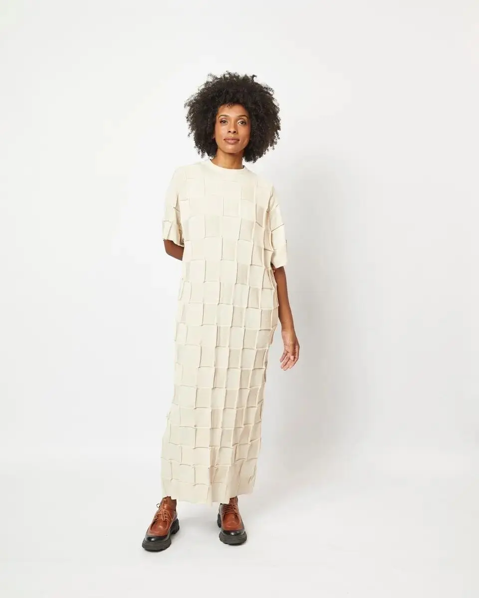 VESTIDO LONGO M/C BLOCOS