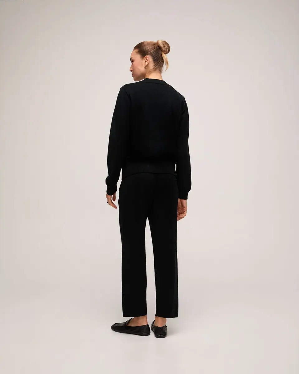 Calça Reta Tricot