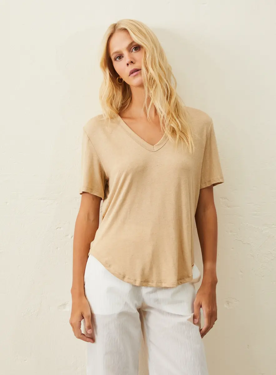 Camiseta Linho Viscose