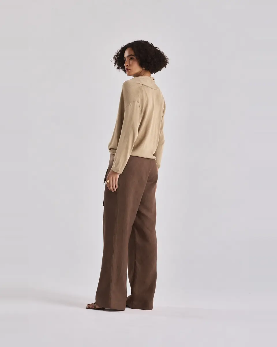 BLUSA TORÇÃO COM MANGA LONGA