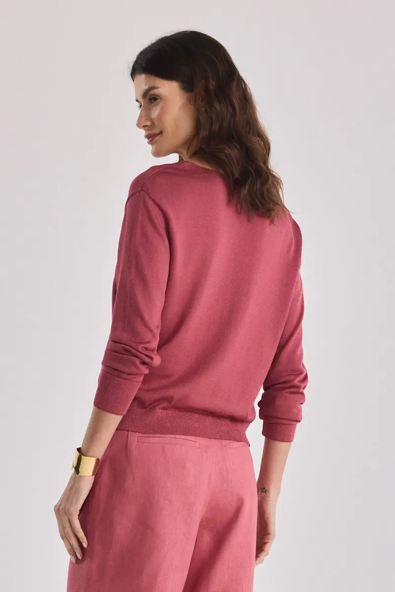 CARDIGAN EM TRICOT RAYON FLEX