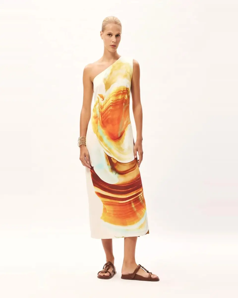 VESTIDO UM OMBRO NAUTILUS