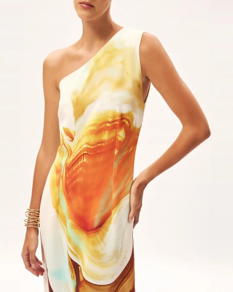 VESTIDO UM OMBRO NAUTILUS