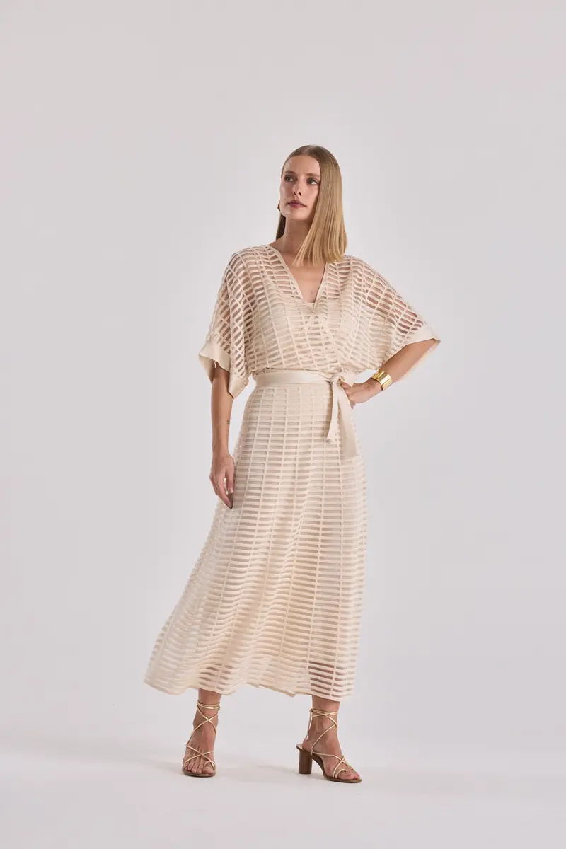 SAIA GODE DE TRICOT TRANSPARENCIA GRID